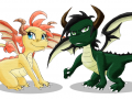 Fakir_and_Ahiru_as_____dragons_by_amako_chan.png