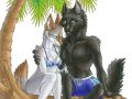 Trikkeh_and_Seph_at_the_Beach_by_shadow_wolf.jpg